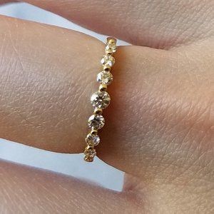 Seven-Diamond Gold Ring